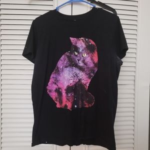 Galaxy cat shirt